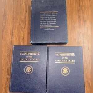 Vintage President of the United States two volume boxed set vintage history book
